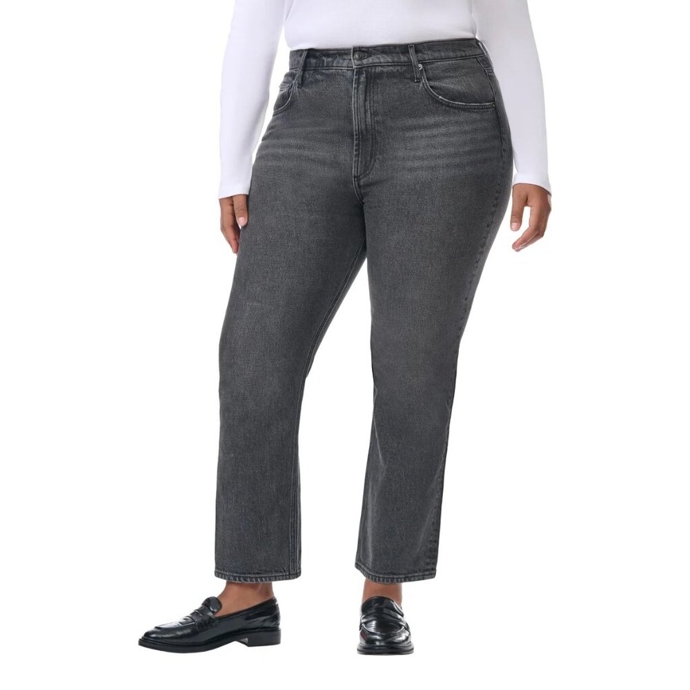 Kirkland Signature Women 14 High Rise Straight Leg Jeans Denim Pants Inseam 28"